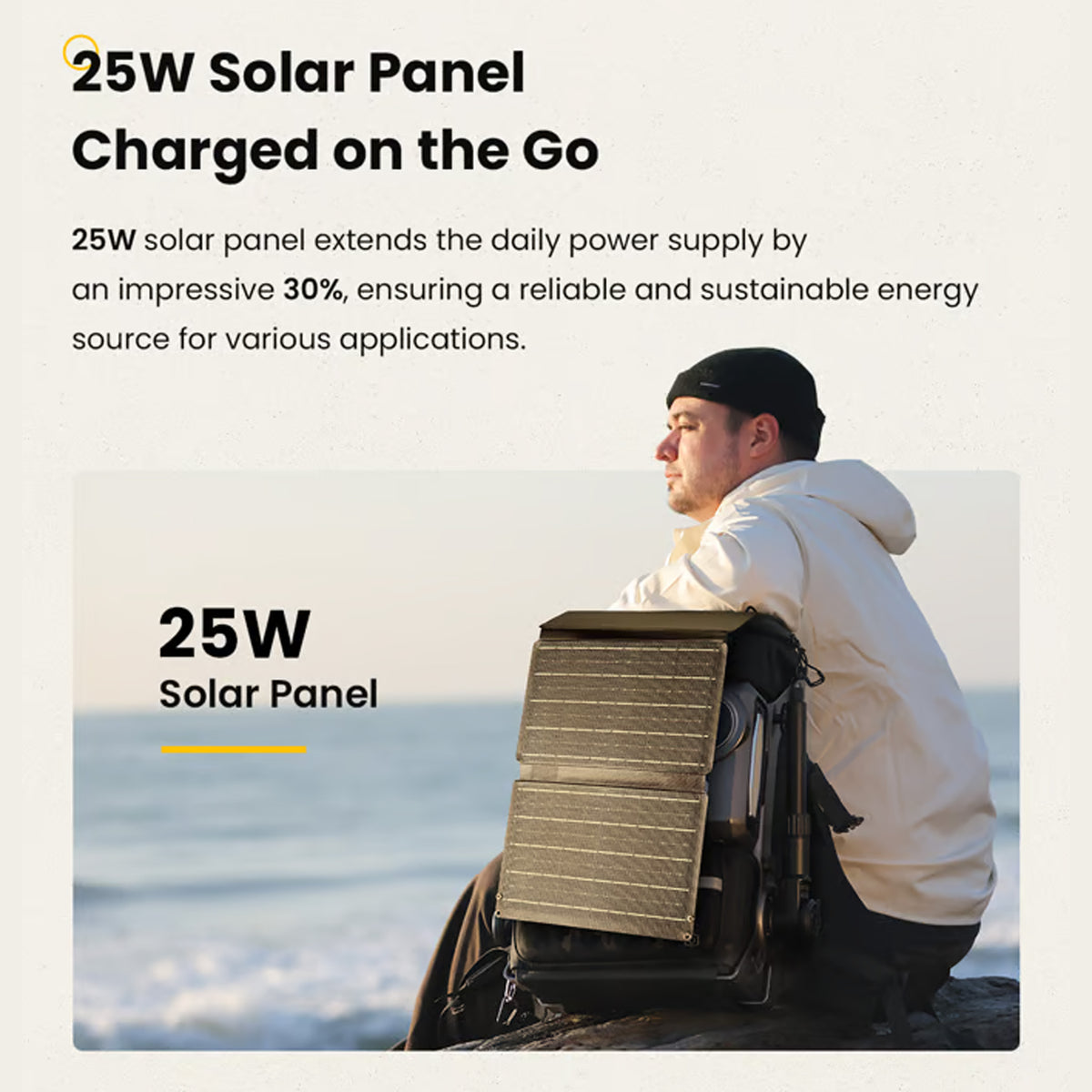 25W Foldable Solar Panel: Portable Power for Photography and Travel