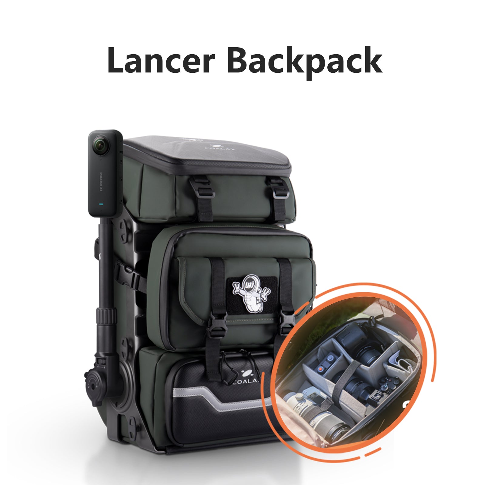 Lancer300 Modular Outdoor Backpack with Power and Magic Arm