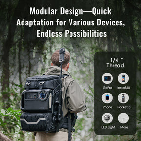 Lancer300 Modular Outdoor Backpack with Power and Magic Arm